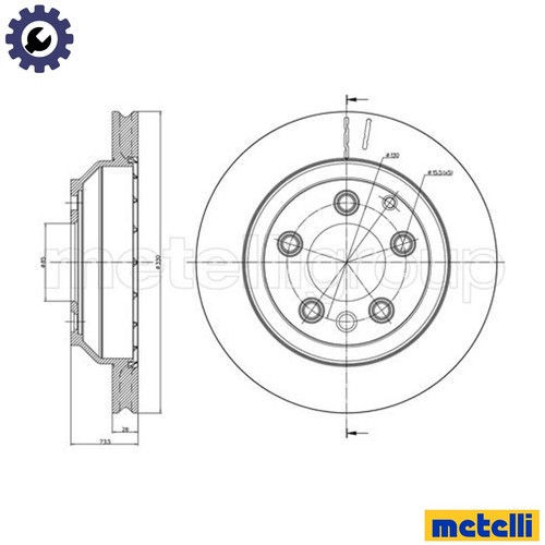 Brake disc 0883c for vw - disc,