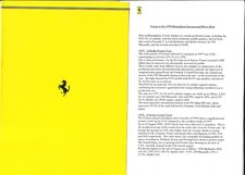 Ferrari 1998 UK Motor Show Press Release F355 550 Maranello 456M