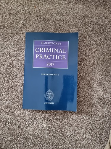 Blackstones criminal practice - blackstones,