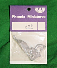 PHOENIX MINIATURES NUDE FEMALE RECLINING EATING GRAPES 54MM METAL #A28