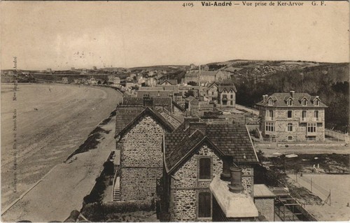 Old postcard val andre - le, val-andre