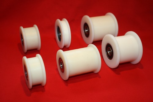 50mm square flat nylon - square, pulley