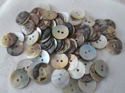 Mother pearl buttons 10mm - mother,