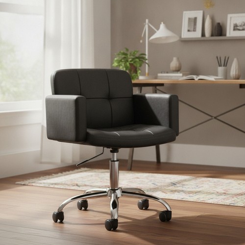 Captain desk chair - desk, black