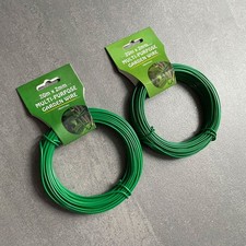2 packs of green garden wire
