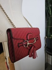 Gucci Guccissima Red Shoulder