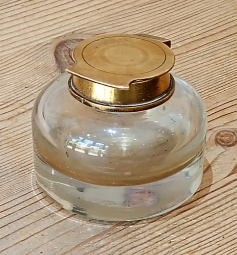 Glass inkwell ink well pot
