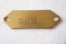 1 SM 4 Bus Brass Plate Sign