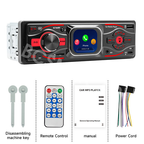 Single 1din car radio - single,