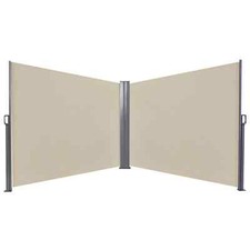 6 x 1.6 M Double Canopy Pull-Out Side Awning Sun Rain Outdoor Protection