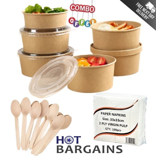 Pack 100 salad - of, with