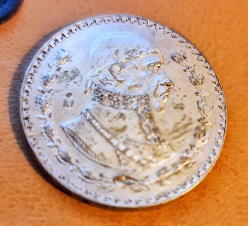 Mexican silver coin - mexican, un
