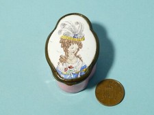 C1800 bilston enamel box - c1800,