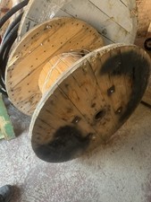 Wooden Cable Drum For Table, Seat Or Shop Display