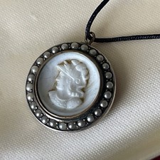 19c victorian glass cameo - 19c,