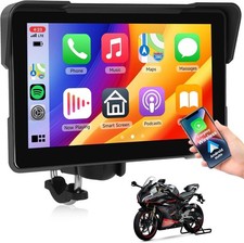 7" Motorcycle Carplay GPS Navigation Wireless CarPlay&Android Auto Motorbike