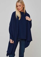 CASHMERE NAVY SCARF Thick