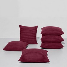 Stripe Velvet Throw Decorative