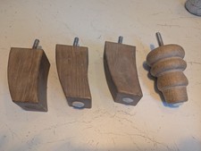 Loaf Solid Oak Sofa Legs. 10 Cm height 