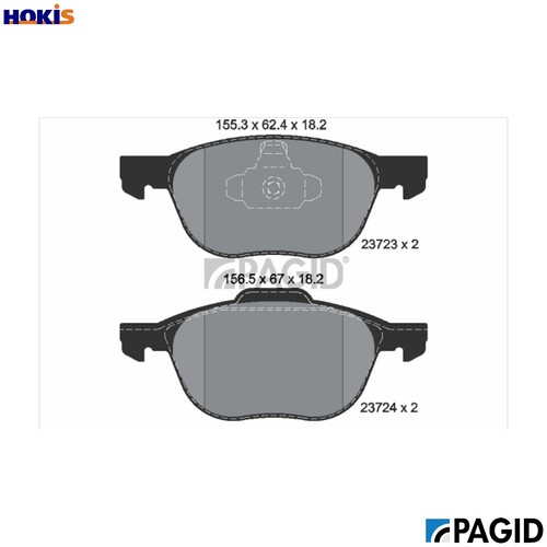Brake pad set - pad,