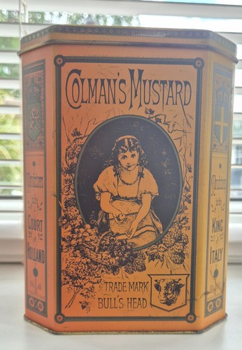 Vintage colmans mustard tin - vintage,