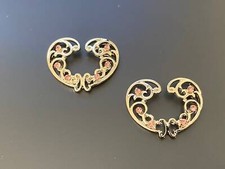 2pcs Fake Piercing Heart Shape