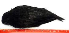 Dyed Black Indian Cock Cape/Fly Tying Materials/Fly Fishing