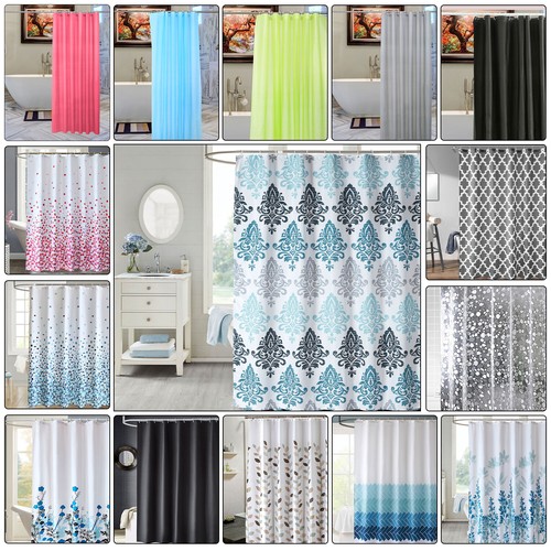 Printed bathroom shower - bathroom,