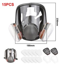 Full Face Respirator Gas Mask for Chemical, Organic Vapors, Dust, Paint Spraying