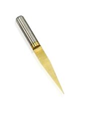 Coated 10 Degree V Cutter D Cut Engraving Tools Carbide CNC Engrave 1/8" Shnk 2F