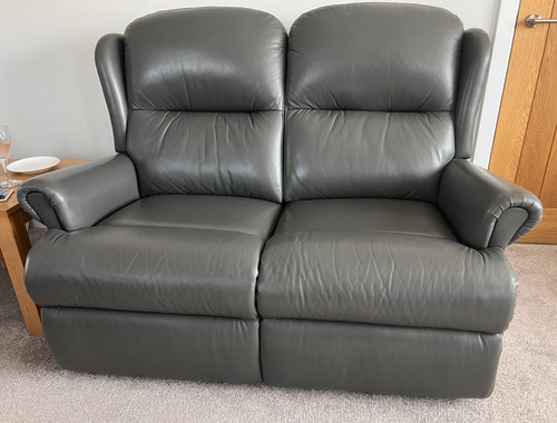 Leather seater sofa 2 - leather, +