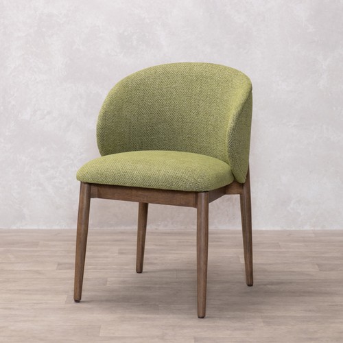 Green linen carver chair - carver,