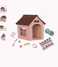 Our Generation Dog Puppy House with 2 Dogs and Accessories