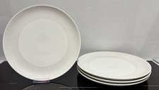 Royal Doulton Ellen Degeneres Taupe Stripe Plates Love x 4 29cm Hard To Find 