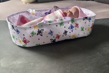 Handmade baby carry cot with