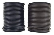 Leather cord lace Black or