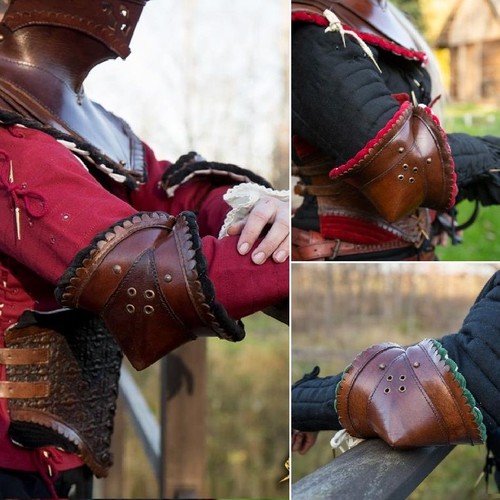 Quality leather couter elbow - leather,