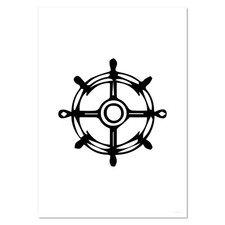 'Ship Helm' Wall Posters /