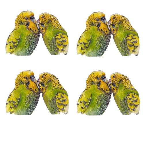 Budgie die cuts decoupage - budgie,