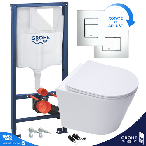 Rimless eco wall hung - wall, toilet
