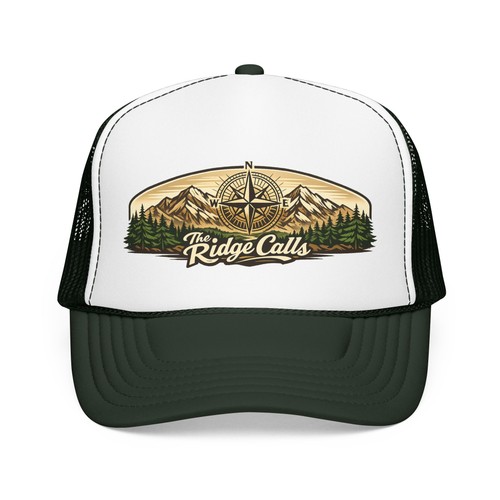 Mountain explorer trucker - mountain, hat