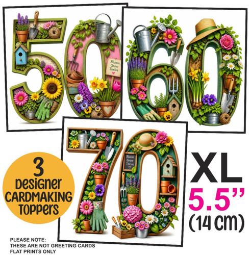 Card toppers for - card,