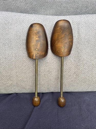 Vintage wooden shoe trees - vintage,