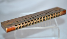 Antique Brass & Wood Harmonica