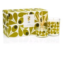 Orla Kiely Fig Tree Mini Candle And Diffuser Gift Set Brand New