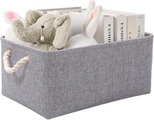 Fabric Grey Storage Boxes with