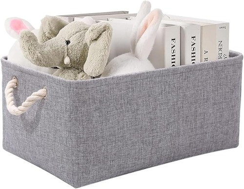 Fabric grey storage boxes with - grey,