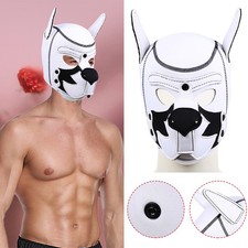 Men Mask Puppy Cosplay Latex