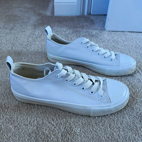 Primark white low top - primark, lace-up