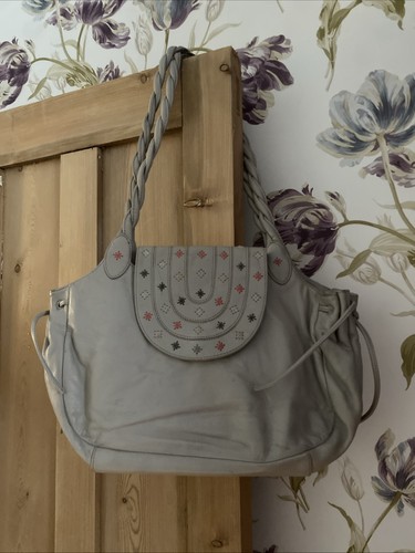 Vintage grey leather - leather, radley